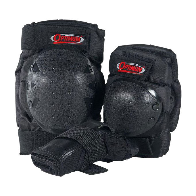 Schlittschuh-Schutzset 3-teilig Kinder Junior schwarz