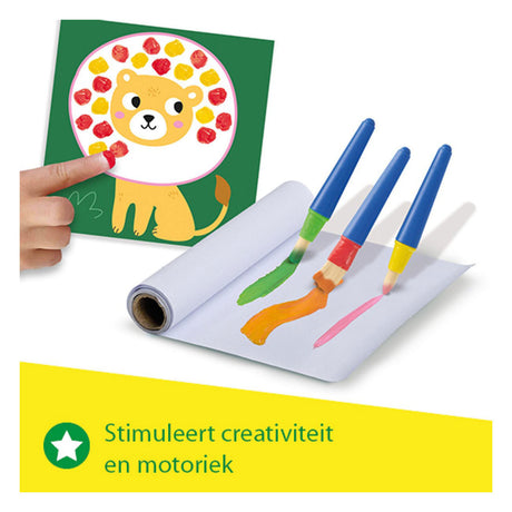 Ses creative – meine erste Fingermalerei-Kreation – Mega-Bastelset für Kinder ab 1 Jahr – inklusive Farbe und Farbkarten – perfekt für kleine Künstler