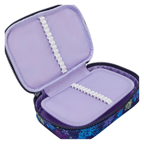 Kipling 100 pens etui - dark flower stamp