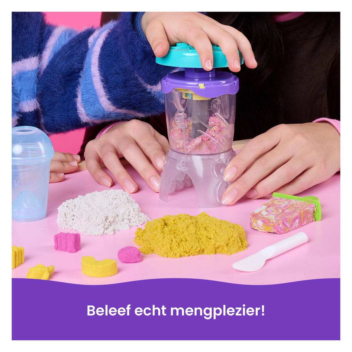 Kinetischer Sand – Smoothie-Mixer – kreatives Spielzeug