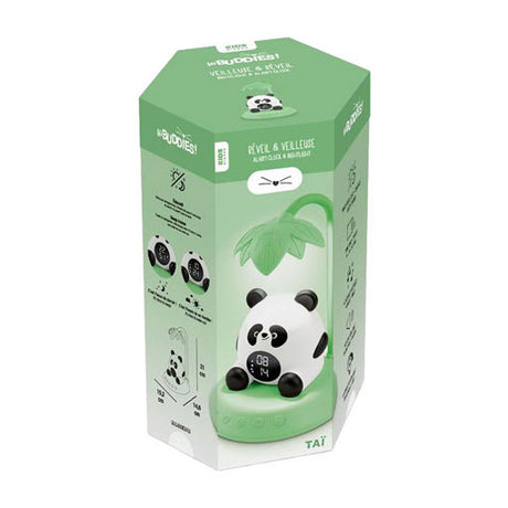 Bigben Hibuddies Hibuddies Nachtlampenwecker mit Soundeffekten für Kinder – Tai der Panda – Schlaftrainer