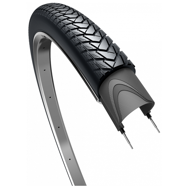 Edge Tire Traveller Basic 28 x 1,75 47-622mm - Schwarz mit Reflexion