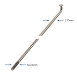 Buzaglo Speichen 286-13 Alpina Raggi ø2,33 mm fg 2,6 – Edelstahl (144 Stück)
