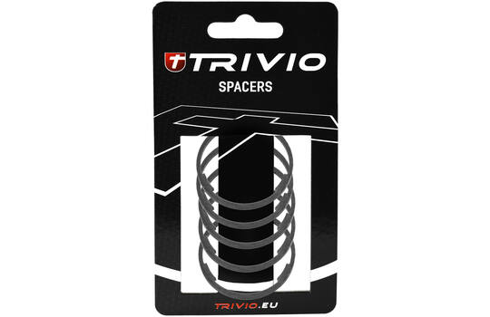 Trivio - Abstandshalter 2mm 1-1 8 Carbon ud matt - 5 Stück