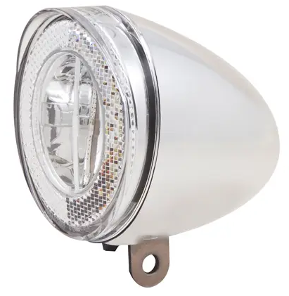 Spanninga swingo 20 xe e -cykel strålkastare led 6 - 36 volt 20 lux krom oem