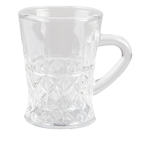 Clayre Eef Espressotasse transparent 6x8x8cm 95ml Box mit 6 Stück