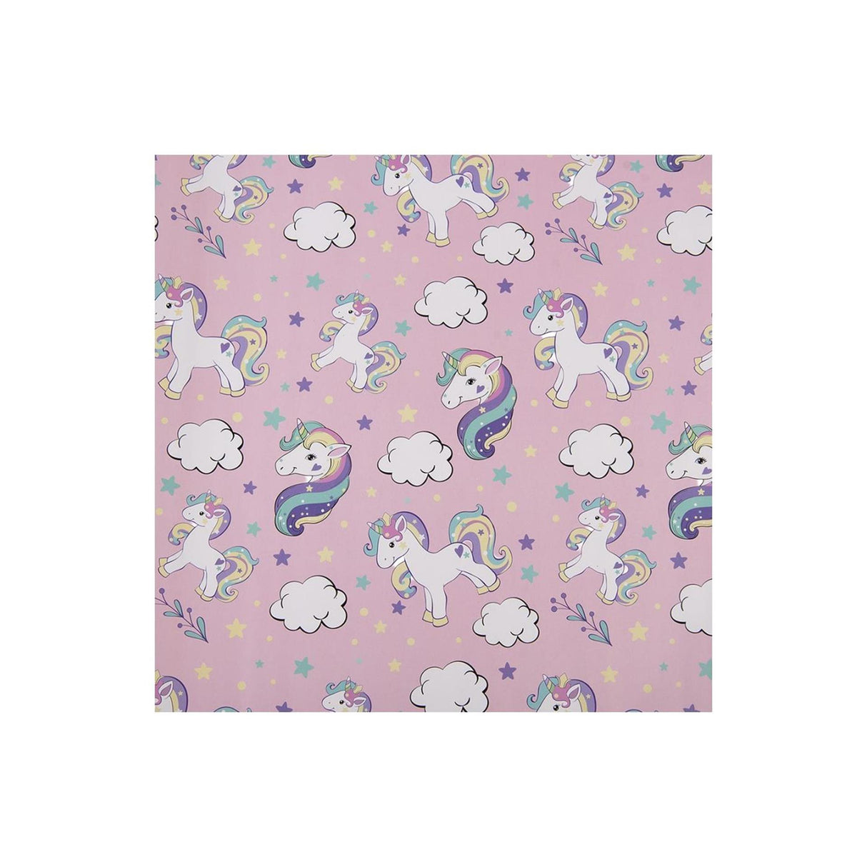 Clayre eef inpakpapier eenhoorn 50x75 cm 3 rollen roze