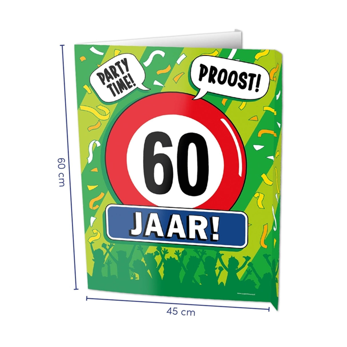 Fensterschilder von Paperdreams – 60 Jahre 60 x 45 cm