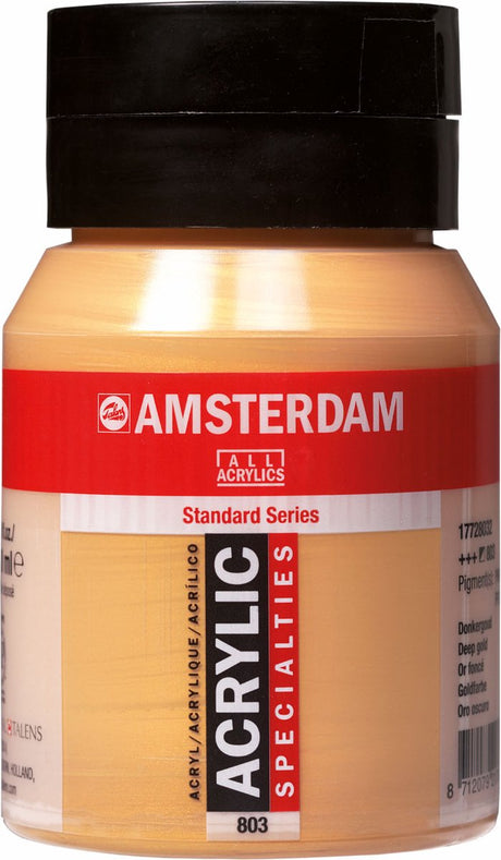 Amsterdam standard series acrylverf pot 500 ml donkergoud 803