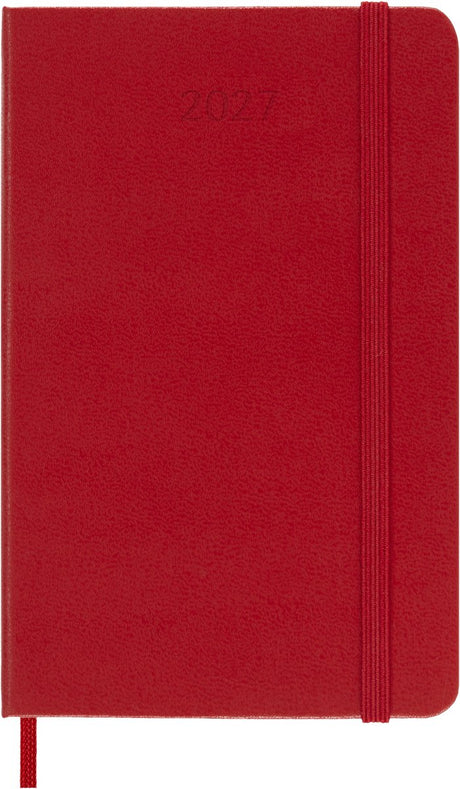 Moleskine 12-Monats-Tagebuch – 2027 – wöchentlich – Tasche – Hardcover – rot