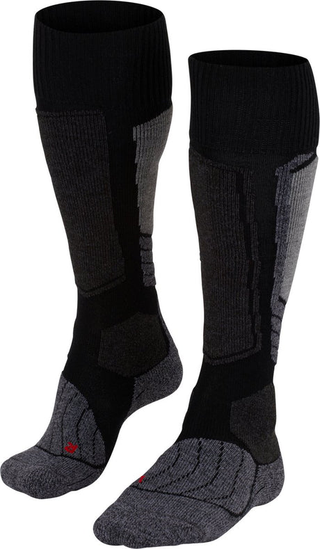 Falke sk1 warme Skisocken aus dickem Woll-Funktionsmaterial Damen Schwarz - Größe 41-42
