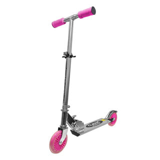 Alert Kinderroller Aluminium Pink – verstellbar und faltbar.