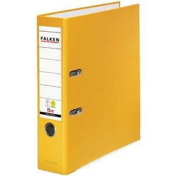 Ordner falken pp-color a4 80 mm geel karton, pp (polypropeen) 1 stuk