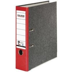 Ordner falken a4 80 mm karton rood 2-rings 80024516 1 stuk