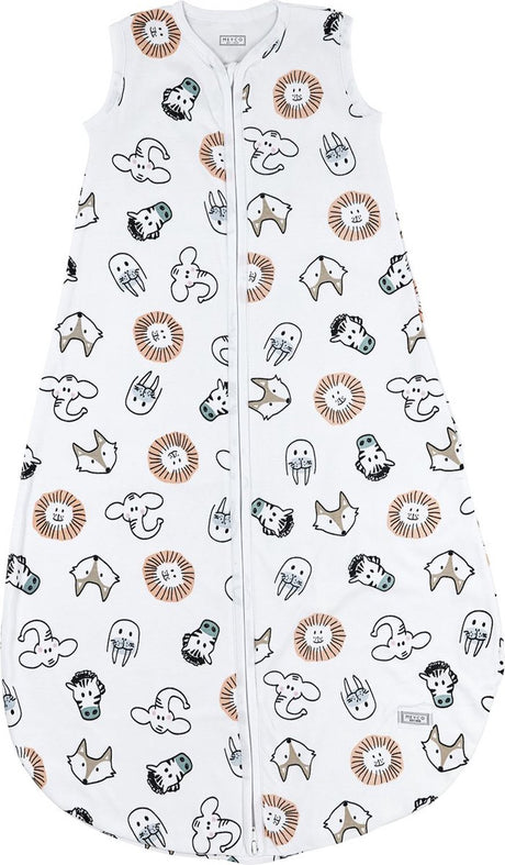 Meyco Baby Animal Baby Sommerschlafsack rund – mehrfarbig – 74 cm – 0,5 Tog