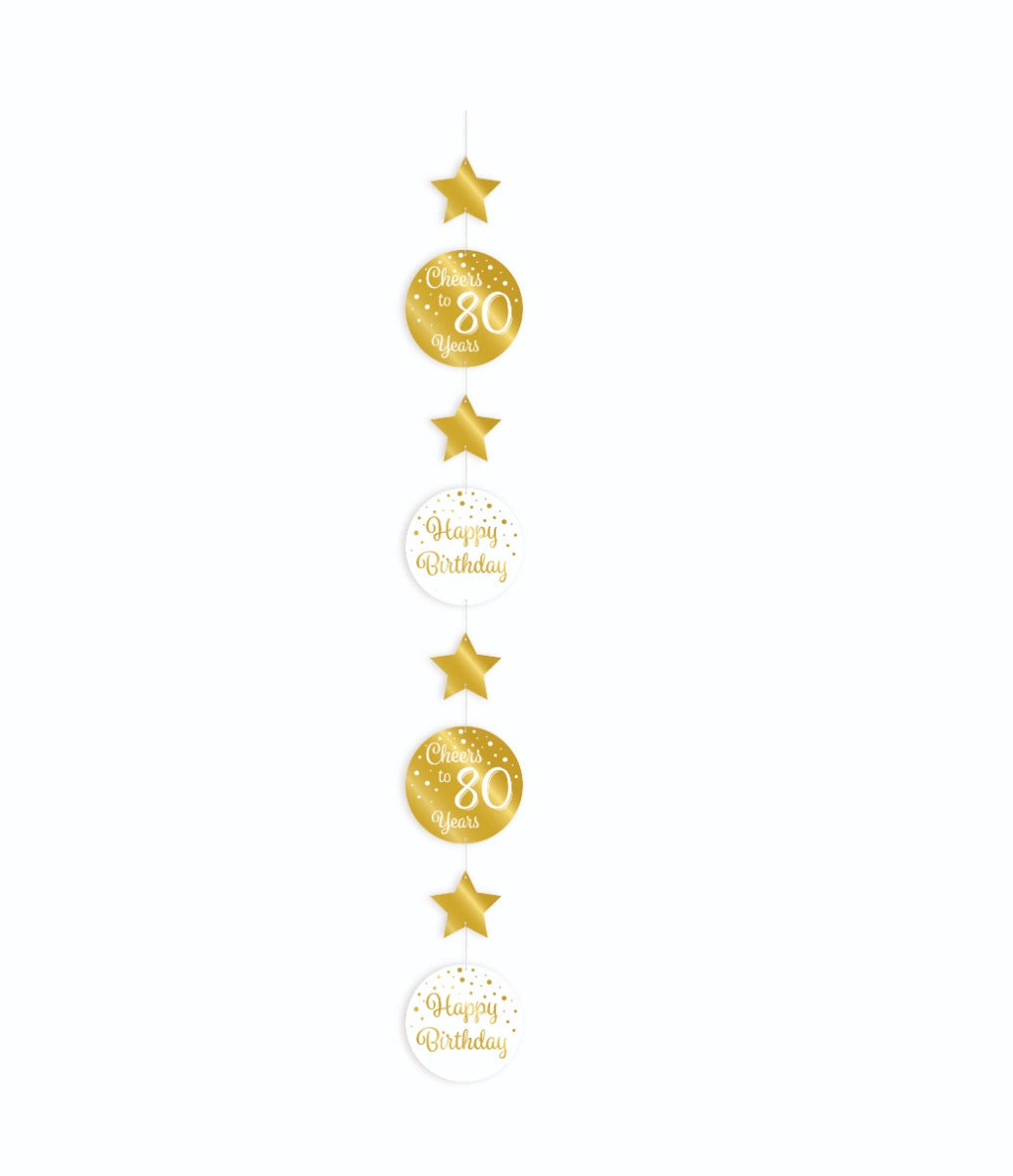 Paperdreams Hängegirlande Goldweiß – 80