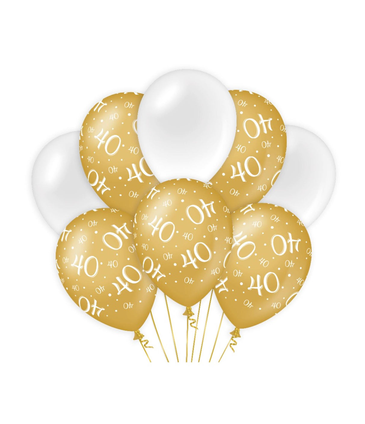 Paperdreams Deko-Luftballons Goldweiß – 40