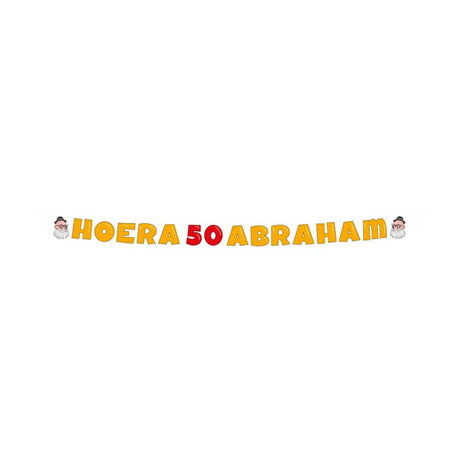 Paperdreams letter banner - abraham 50 17x250cm