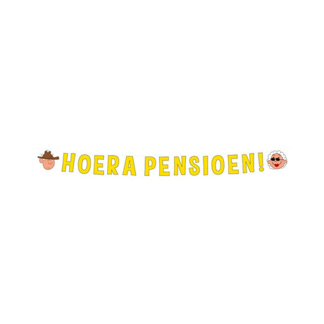 Paperdreams letter banner - pensioen 17x250cm
