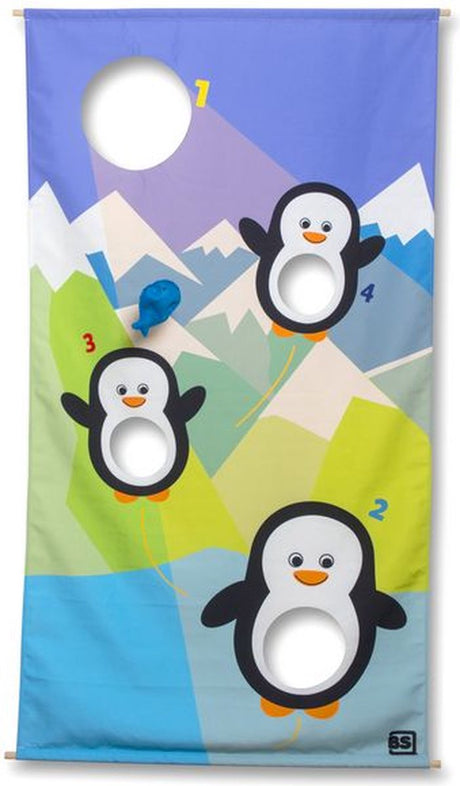 Bs Toys füttern die Pinguine – FSC – Polyester – Holz – Lochtuch – Punkttuch – Koordinationsspiel – Aktivspiel