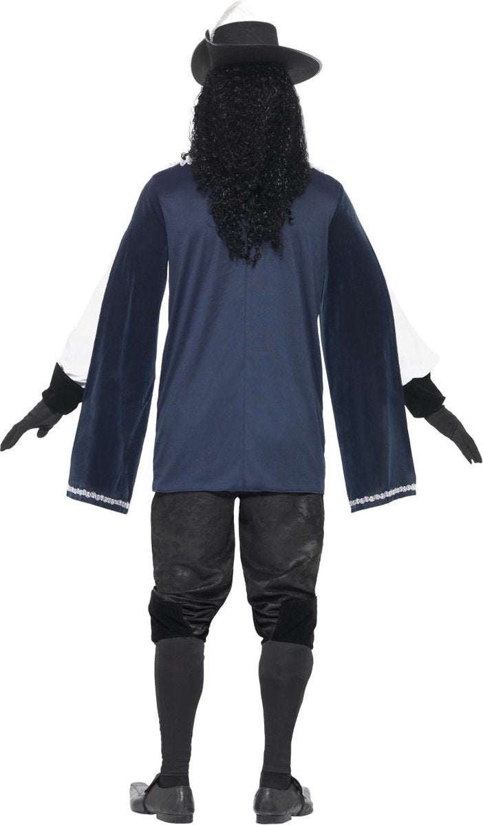 Vegaoo Blaues Musketierkostüm für Herren – Fasching – Größe L