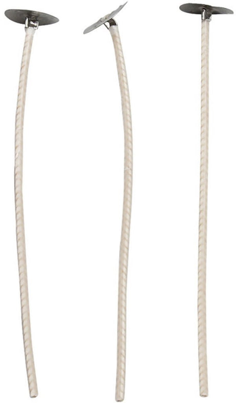 Kreativunternehmen https: www.cchobby.nl Dochte-für-Kerzen-im-Halter-geeignet-für-Halter-mit-einem-Durchmesser-von-20-65-mm-l-10-cm-Dicke-2-mm-50-Stück-1-Box