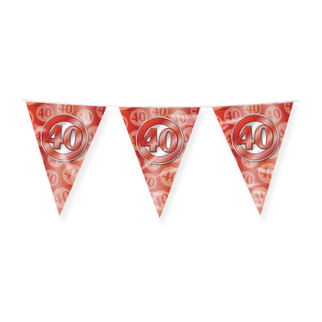 Paperdreams Partyfahne – 40 Jahre Ehe