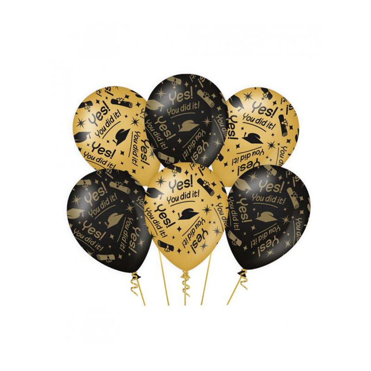 Paperdreams edler Partyballon – You Did It, 6 Stück