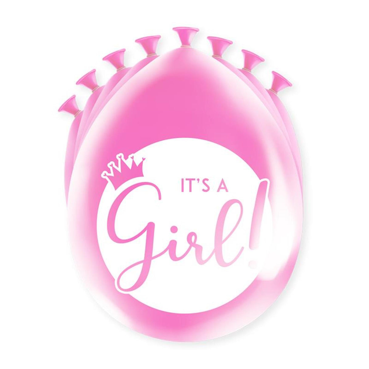 Paperdreams Happy Party Ballon – It's a Girl 8 Stk