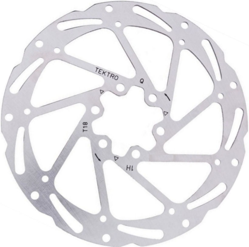 KT TR180-52 Brake Disc Rotor Ø180mm 1.85mm 6-point silver