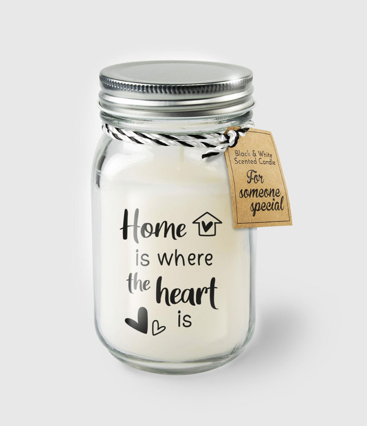 Paperdreams Duftkerze im Glas – Zuhause ist wo