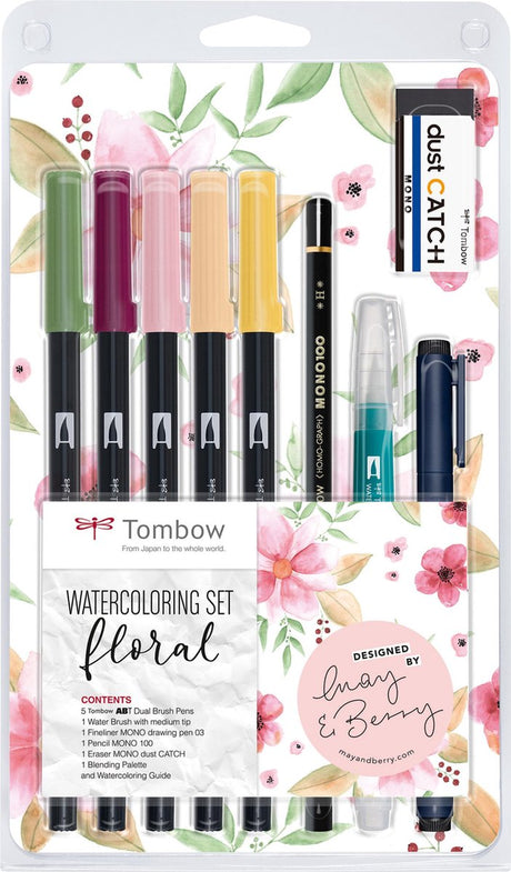 Tombow • Aquarell-Set mit Blumenmuster