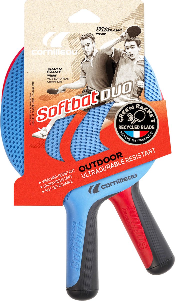 Cornilleau Softschläger-Duo-Set – Outdoor-Tischtennis-Set