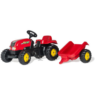 Rolly Toys Rollykid rot – Trettraktor mit Anhänger