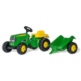 Rolly Toys John Deere Trettraktor Rollykid – mit Anhänger – ab 3 Jahren