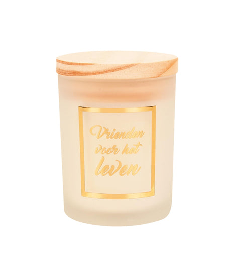 Paperdreams Duftkerze klein gold weiß – Freunde
