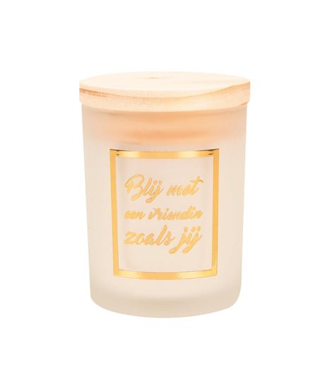 Paperdreams Duftkerze klein gold weiß – Freundin
