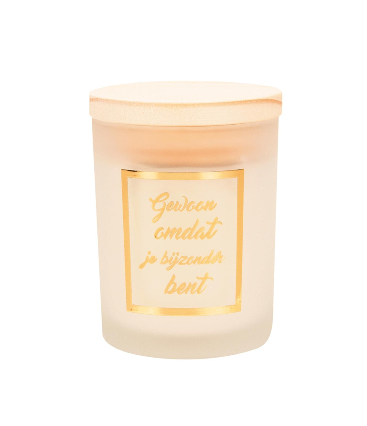 Paperdreams Duftkerze klein gold weiß – besonders