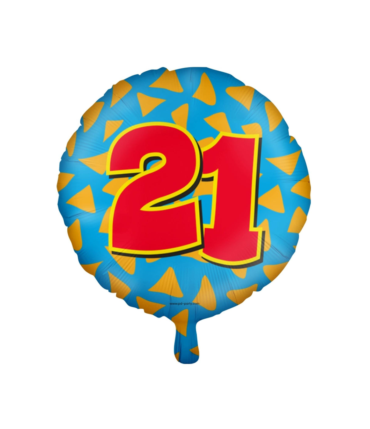 Paperdreams fröhlicher Folienballon – 21 Jahre