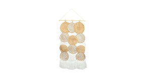 Wall deco espiral 46x1x105cm natural white