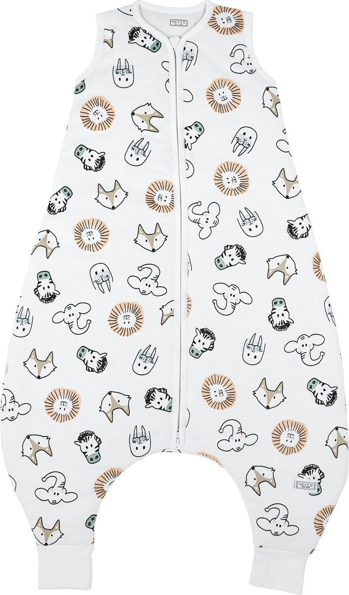 Meyco Baby Animal Baby Winter-Schlafoverall-Pullover – mehrfarbig – 92 cm – 2,0 Tog
