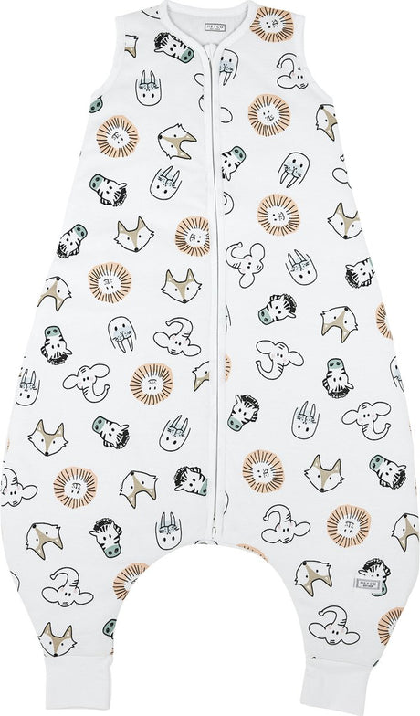 Meyco Baby Animal Baby Winter-Schlafoverall-Pullover – mehrfarbig – 92 cm – 2,0 Tog