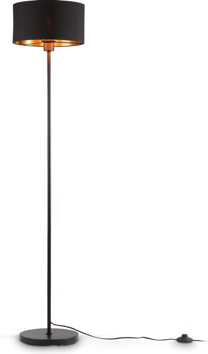 B.k.licht - Stehlampe - Wohnzimmerlampe - Industrie-Stehlampe - Stehlampe - mit E27-Fassung - H: 141,5 cm