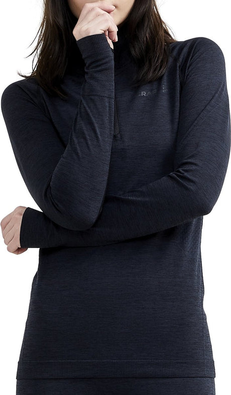 Craft Core Dry Active Comfort Hz W Damen-Thermoshirt – Schwarz