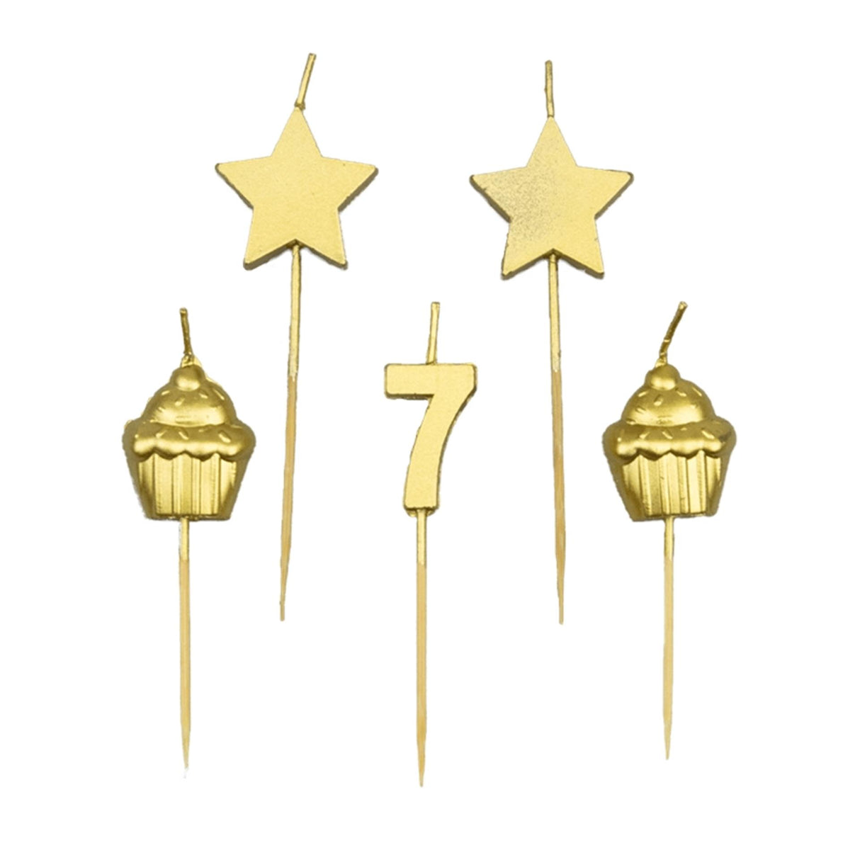 Paperdreams cake candles - 7 years