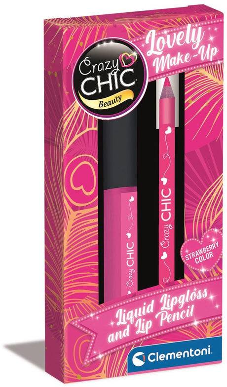 Clementoni Crazy Chic Lipgloss und Lipliner Erdbeere