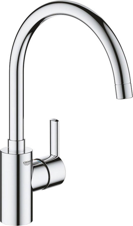Grohe Feel Küchenarmatur – hoher Auslauf – flexibel 0° 150° Schwenkbereich – Chrom