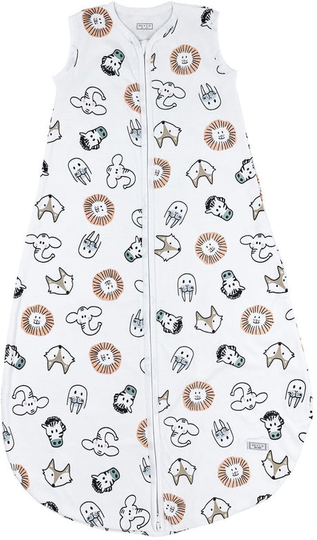 Meyco Baby Animal Baby Sommerschlafsack rund – mehrfarbig – 98 cm – 0,5 Tog