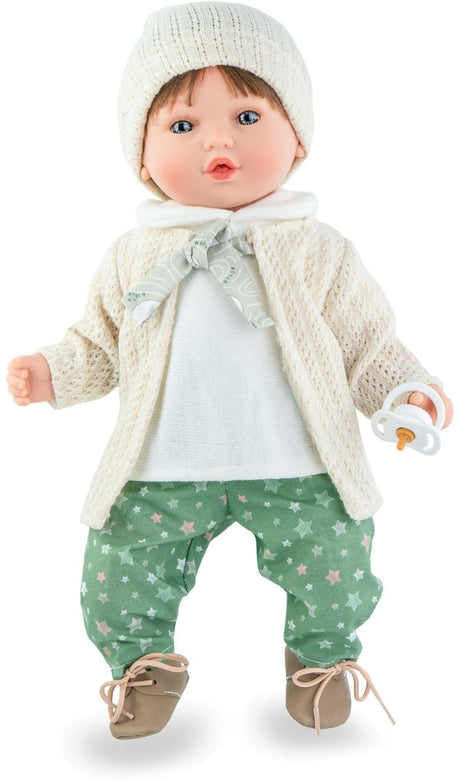Marina Pau Marina – Pau Babypuppe Winterset 40 cm Puppe mit ihren Spielsachen.