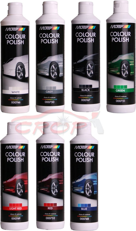 Motip colour polish black 500ml - herstelt originele kleur - glanzend resultaat